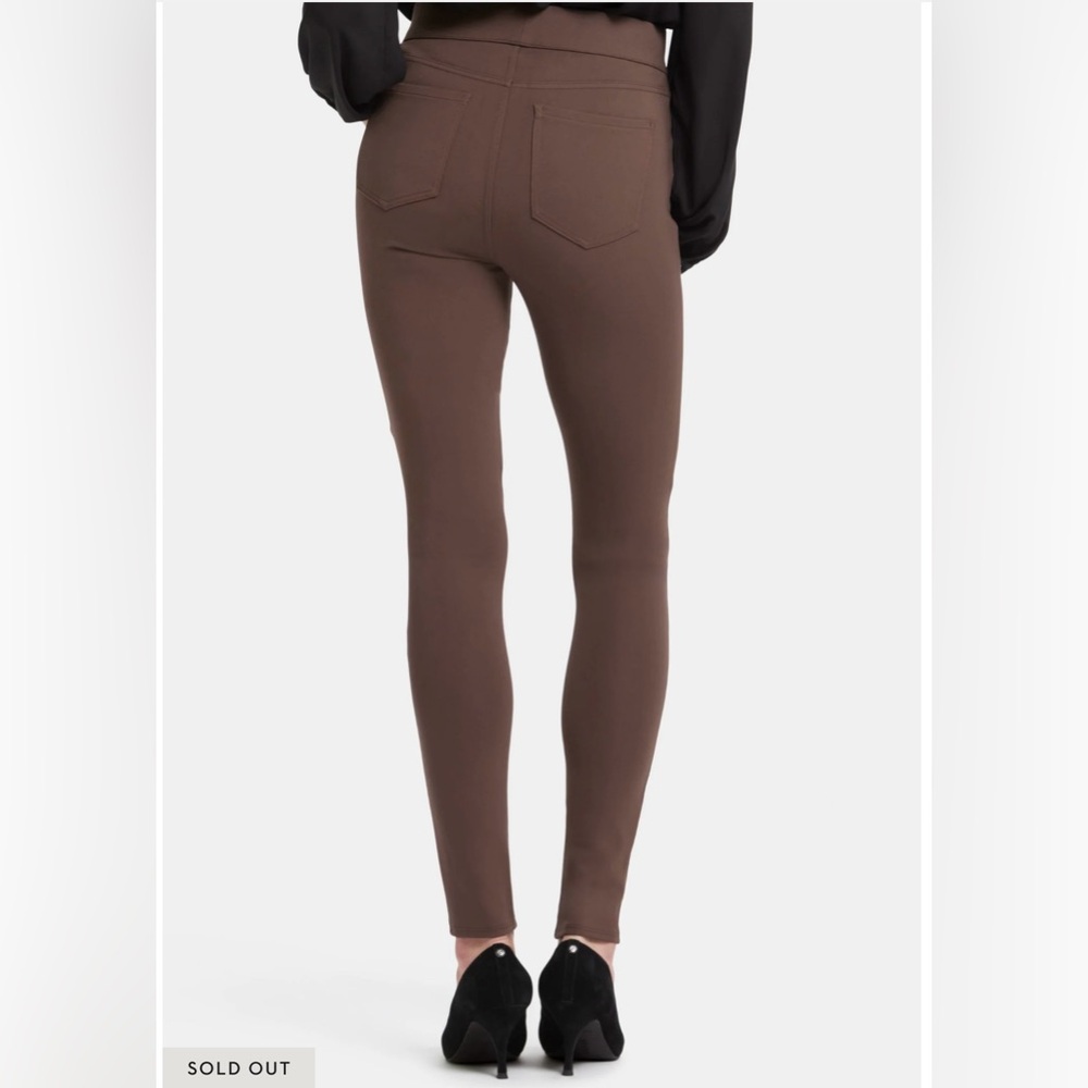 NYDJ Sculpt-Her Modern Legging Pants Coffee Bean Pull On Stretch Women’s S - Picture 5 of 15
